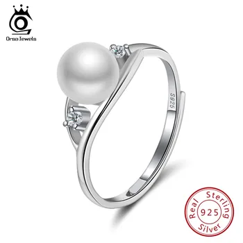 ORSA JEWELS Real 925 Sterling Silver Pearl Rings For Women With White Pink Genuine Freshwater Pearl AAA Zircon Jewelry OSR76
ORSA JEWELS Real 925 Sterling Silver Pearl Rings For Women With White Pink Genuine Freshwater Pearl AAA Zircon Jewelry OSR76