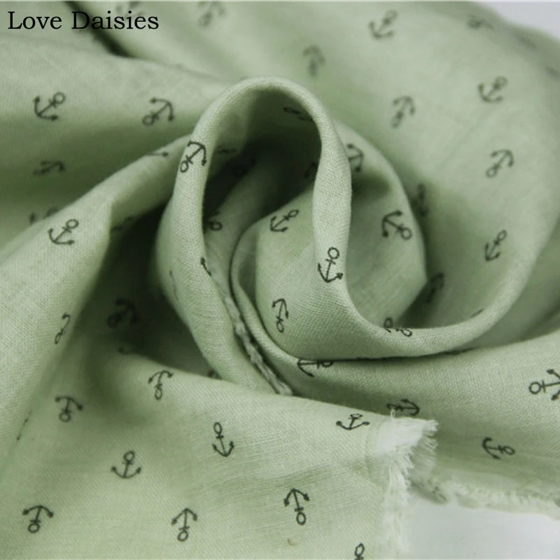 Double Layer 100% Cotton Light Yellowish Green Black Anchor Soft Thin textile for DIY Handwork Baby Clothes Shirt Dress Tissue
Double Layer 100% Cotton Light Yellowish Green Black Anchor Soft Thin textile for DIY Handwork Baby Clothes Shirt Dress Tissue