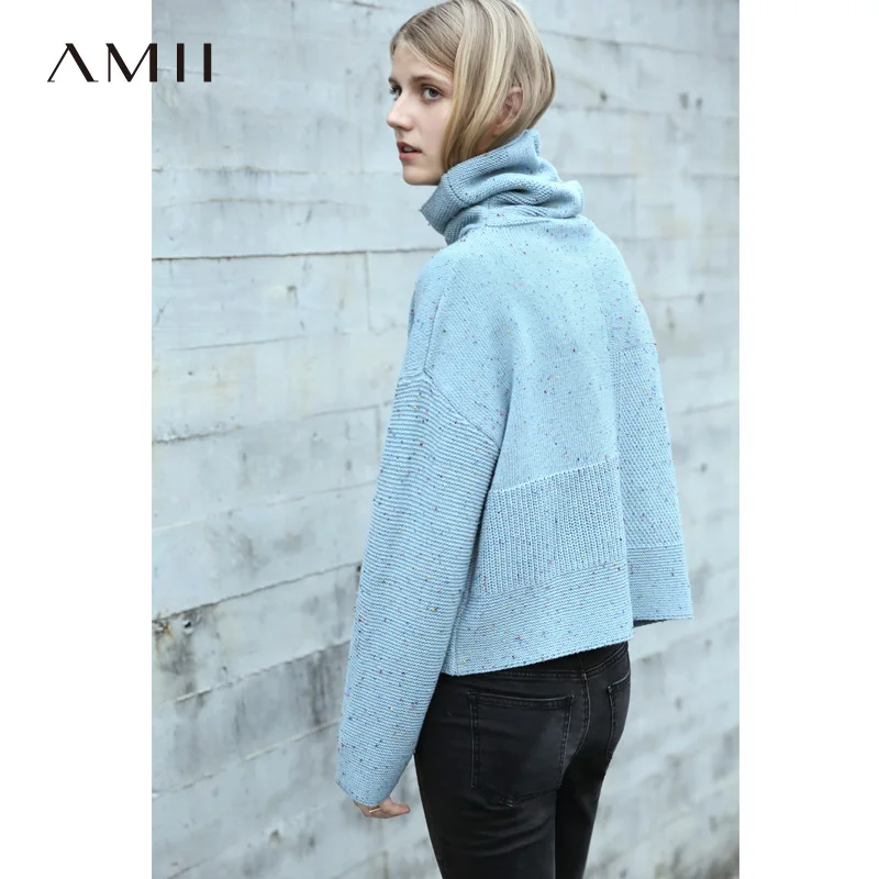 Amii Minimalist Turtleneck Sweater Women Winter 2018 Causal Colorful Spot Geometric Pattern Knitted Pullover Sweaters
Amii Minimalist Turtleneck Sweater Women Winter 2018 Causal Colorful Spot Geometric Pattern Knitted Pullover Sweaters