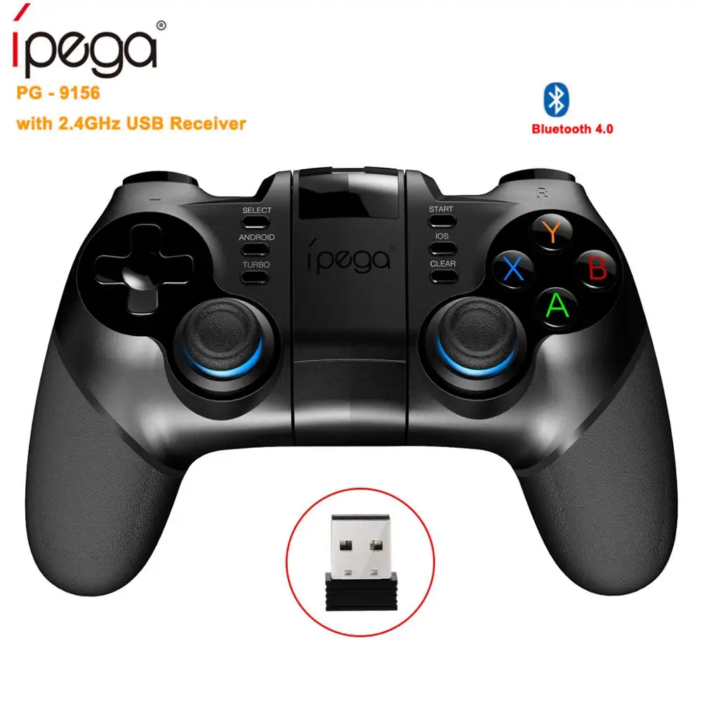 PUBG PG-9156 Wireless Bluetooth Game Rod Controller with 2.4 GHz USB Receiver for iOS Android Smart Phone/PC/TV/Tablet Computer
PUBG PG-9156 Wireless Bluetooth Game Rod Controller with 2.4 GHz USB Receiver for iOS Android Smart Phone/PC/TV/Tablet Computer