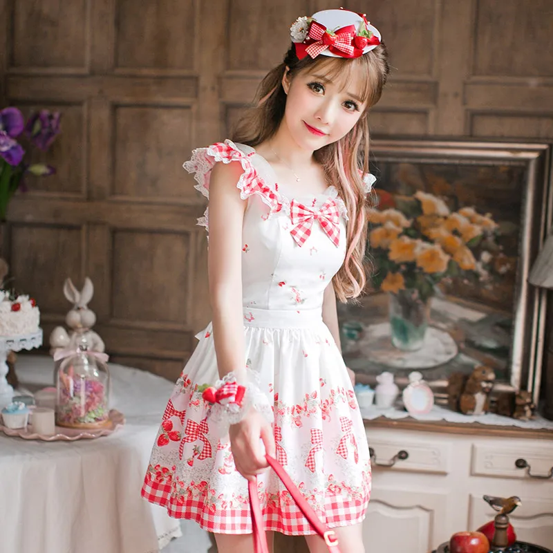 Princess sweet lolita dress Candy rain summer Japanese style sweet sleeveless princess College style refreshing dress C16AB6103
Princess sweet lolita dress Candy rain summer Japanese style sweet sleeveless princess College style refreshing dress C16AB6103
