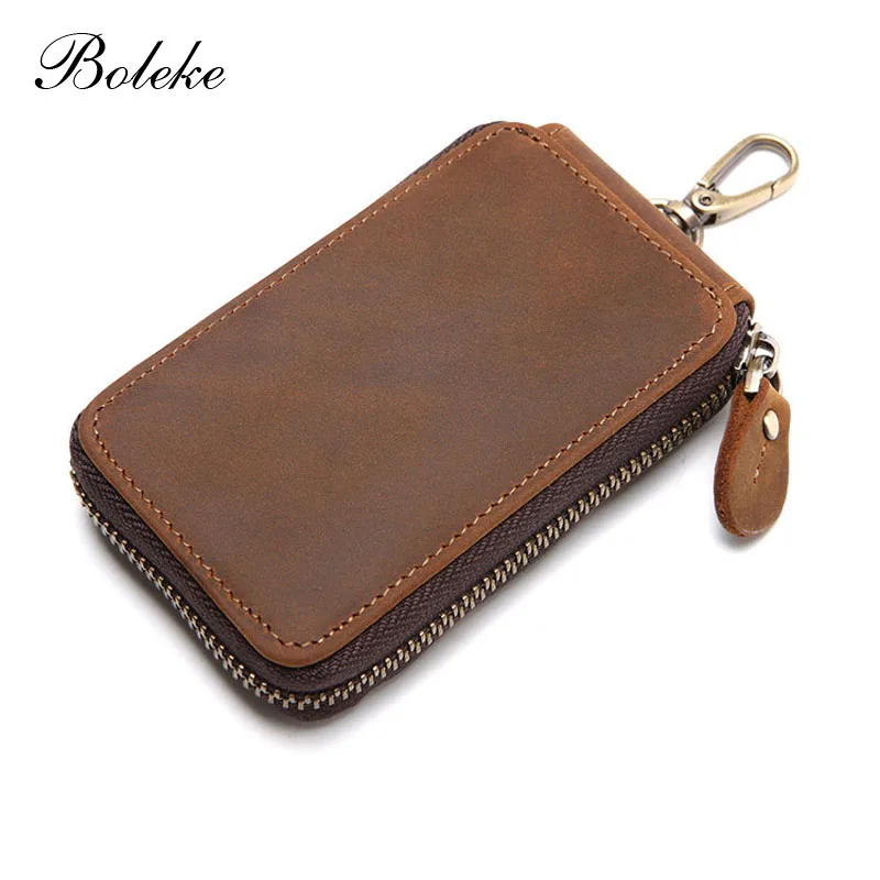 Brand Men's 100% Genuine Leather Key Wallets Women Vintage Key Holder Car Keys Bag Crazy Horse Leather Key Case for Man K031
Brand Men's 100% Genuine Leather Key Wallets Women Vintage Key Holder Car Keys Bag Crazy Horse Leather Key Case for Man K031