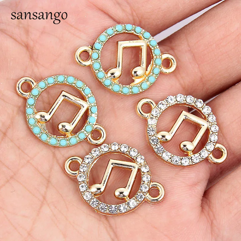 10pcs New Golden Crystal Enamel Music Note Alloy Charms Connector For Women Fashion Jewelry DIY Making Charms Bracelet Wholesale
10pcs New Golden Crystal Enamel Music Note Alloy Charms Connector For Women Fashion Jewelry DIY Making Charms Bracelet Wholesale