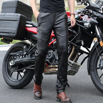 new zipper motorcycle leather pants men genuine leather thickening plus velvet warm pants leather feet trousers winter pant
new zipper motorcycle leather pants men genuine leather thickening plus velvet warm pants leather feet trousers winter pant