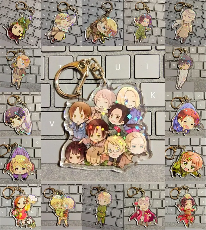 Anime Cartoon Axis Powers Hetalia APH Alfred Feliciano Ludwig Arthur Acrylic Keychain Keyring Halloween Cosplay Christmas Gift
Anime Cartoon Axis Powers Hetalia APH Alfred Feliciano Ludwig Arthur Acrylic Keychain Keyring Halloween Cosplay Christmas Gift