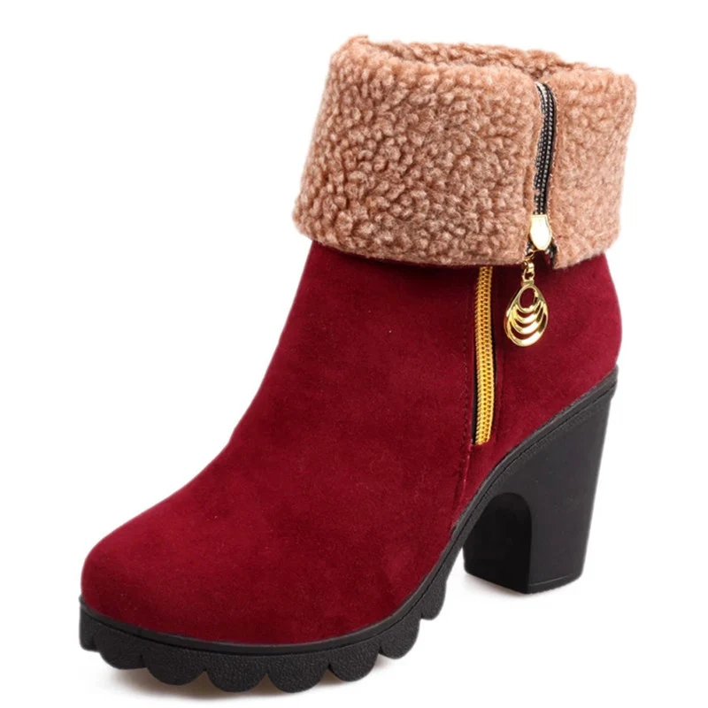Martin boots Female Winter Snow boots Side Zipper Plus Velvet Warm Section Boots Female Solid Color Suede Casual Shoes Women
Martin boots Female Winter Snow boots Side Zipper Plus Velvet Warm Section Boots Female Solid Color Suede Casual Shoes Women