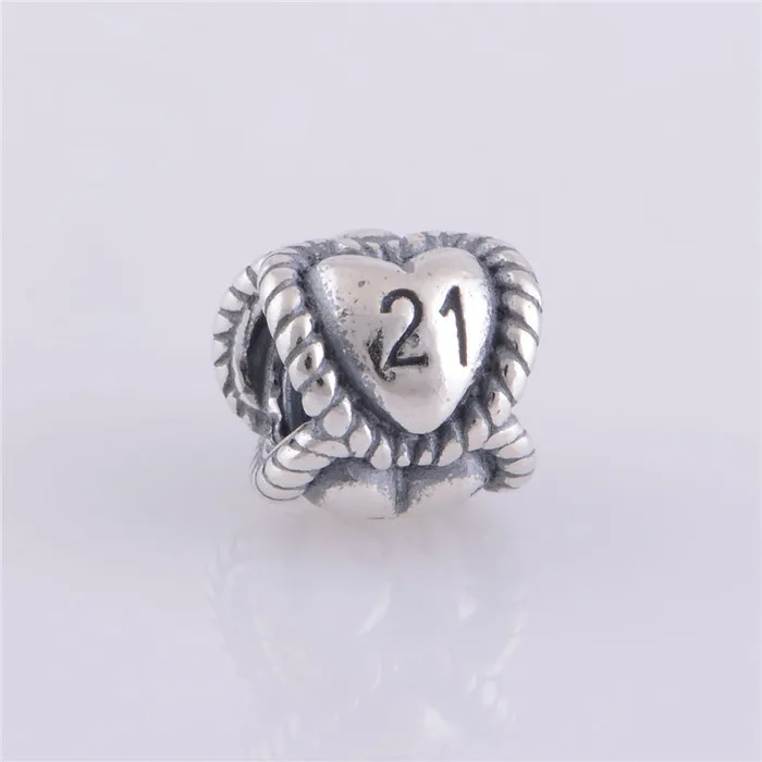 Authentic 925 Sterling Silver Thread love 21st Birthday Milestone Beads Fits Original Pandora Charm Bracelet DIY Jewelry Making
Authentic 925 Sterling Silver Thread love 21st Birthday Milestone Beads Fits Original Pandora Charm Bracelet DIY Jewelry Making