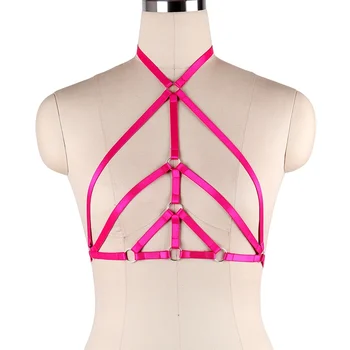 Chest Straps Cage Harness Bra Crop Top Hollow Out Lingerie Belts Top Halter Bra Cage Harness Bondage Clothing Cute Girls
Chest Straps Cage Harness Bra Crop Top Hollow Out Lingerie Belts Top Halter Bra Cage Harness Bondage Clothing Cute Girls