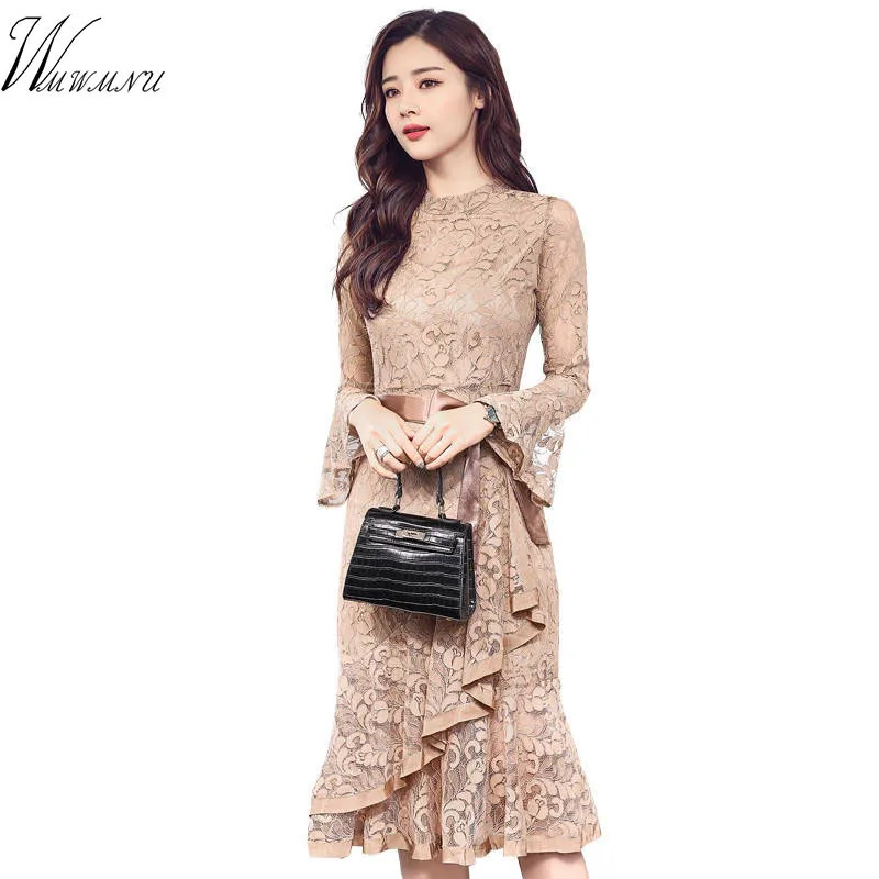 Women Evening Party Retro Gothic Black Hollow Out Floral Lace Dress Bow Ribbon Belt Spring Summer Work Dresses Fishtail dress
Women Evening Party Retro Gothic Black Hollow Out Floral Lace Dress Bow Ribbon Belt Spring Summer Work Dresses Fishtail dress