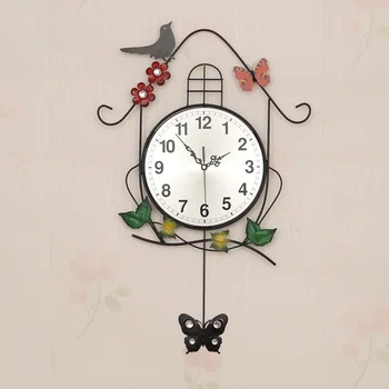 Drawing Magpies Creative Personality Wall Clock Sitting Room Swing the Bird Fashionable Mute Quartz Clocks
Drawing Magpies Creative Personality Wall Clock Sitting Room Swing the Bird Fashionable Mute Quartz Clocks