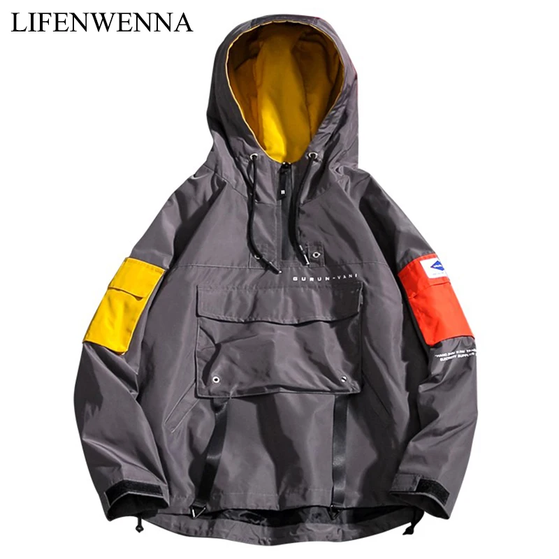 Spring New Arrival Men's Jacket 2019 Fashion Mult-Pockets Tracksuit Casual Coats Men Hip Hop Streetwear Hooded Jackets Men M-5XL
Spring New Arrival Men's Jacket 2019 Fashion Mult-Pockets Tracksuit Casual Coats Men Hip Hop Streetwear Hooded Jackets Men M-5XL