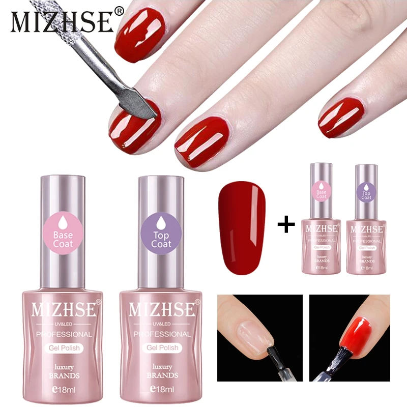 MIZHSE Top Coat Base Coat Soak Off Matte Top Gel Nail Polish 18ML Hybrid Varnish For Nail Art Semi Permanent UV Gel Nail Polish
MIZHSE Top Coat Base Coat Soak Off Matte Top Gel Nail Polish 18ML Hybrid Varnish For Nail Art Semi Permanent UV Gel Nail Polish
