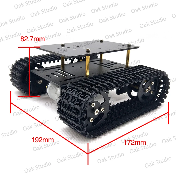 Мини T10 умный автомобильный Танк шасси гусеничный робот Платформа для DIY