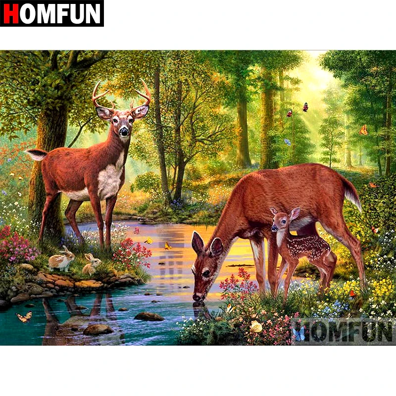 HOMFUN Full Square/Round Drill 5D DIY Diamond Painting "Forest deer" Embroidery Cross Stitch 5D Home Decor Gift A08439
HOMFUN Full Square/Round Drill 5D DIY Diamond Painting "Forest deer" Embroidery Cross Stitch 5D Home Decor Gift A08439