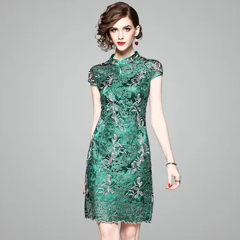 2019 Dress Sexy Fashion Short Embroidery Lace O Neck Women Slit Elegant Bandage Night Club Body con Party Dresses Wholesale
2019 Dress Sexy Fashion Short Embroidery Lace O Neck Women Slit Elegant Bandage Night Club Body con Party Dresses Wholesale