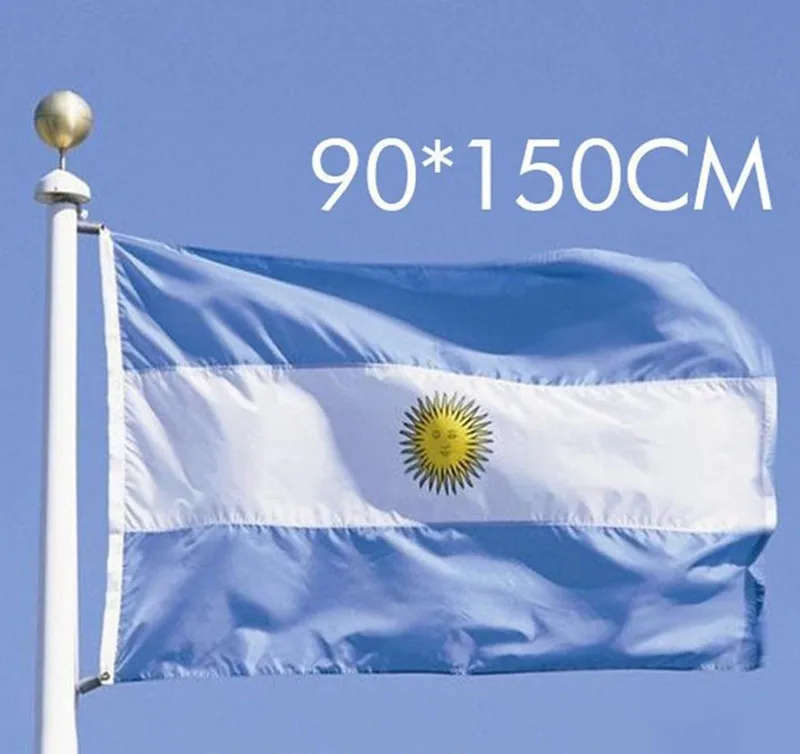 polyester 90*150cm/3 ft * 5 ft Argentina NATIONAL Flag durable Football Banner parties festivals historical events 35
polyester 90*150cm/3 ft * 5 ft Argentina NATIONAL Flag durable Football Banner parties festivals historical events 35