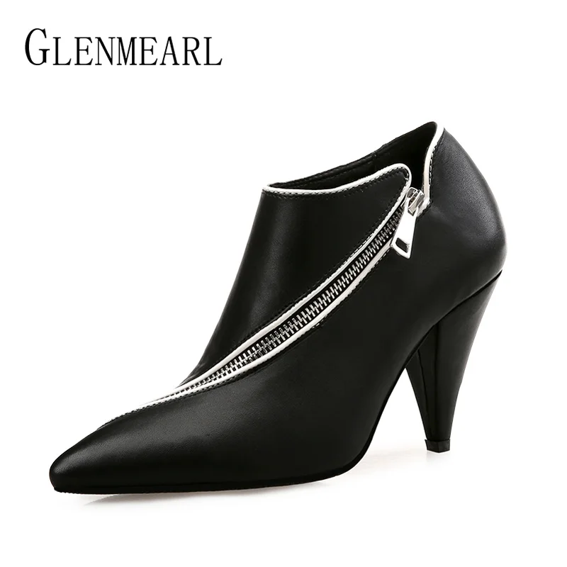 Women Boots Winter Shoes High Heels Zipper Ankle Boots Pointed Toe Autumn Fashion Female Shoes Black Plus Size New Arrival DE
Women Boots Winter Shoes High Heels Zipper Ankle Boots Pointed Toe Autumn Fashion Female Shoes Black Plus Size New Arrival DE