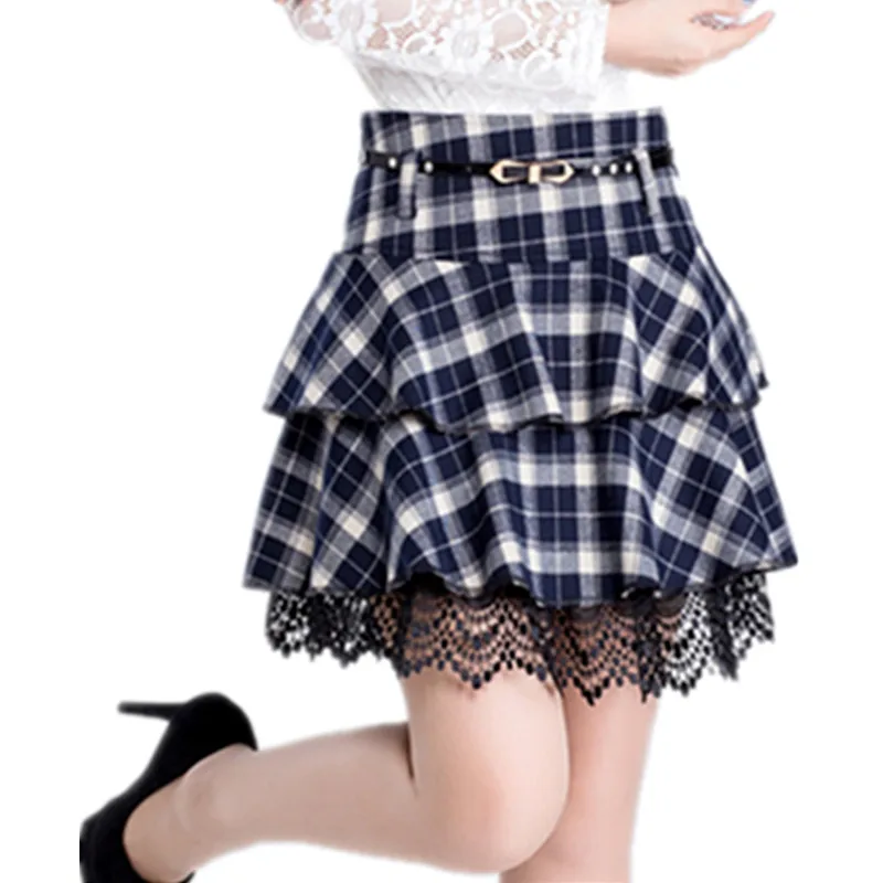 2019 Autumn Winter Plaid Skirts Women Short A-Line Skirt Zipper In Front Female Bodycon Vintage Lace Skirt
2019 Autumn Winter Plaid Skirts Women Short A-Line Skirt Zipper In Front Female Bodycon Vintage Lace Skirt