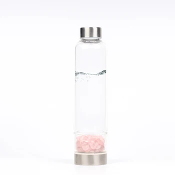 Natural Rose pink Quartz Crystal Glass Water Bottle Gravel Irregular Stone Point Wand Healing Crushed stone cup
Natural Rose pink Quartz Crystal Glass Water Bottle Gravel Irregular Stone Point Wand Healing Crushed stone cup