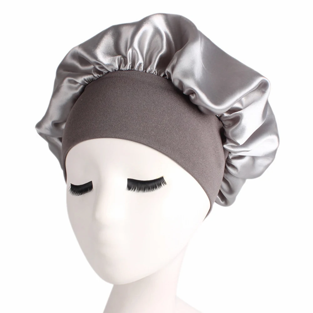 58cm 1/2/3pcs Solid Color Shower Cap Long Hair Care Women Satin Bonnet Cap Night Sleep Hat Silk Head Wrap Adjust Shower Caps
58cm 1/2/3pcs Solid Color Shower Cap Long Hair Care Women Satin Bonnet Cap Night Sleep Hat Silk Head Wrap Adjust Shower Caps