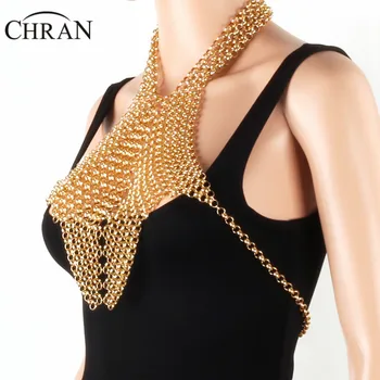Chran Chain Festival Rave Top EDC Outfit Harness Statement Necklace Chainmail Crop Top Bra Burning Man Sexy Wear Jewelry CRBJ119
Chran Chain Festival Rave Top EDC Outfit Harness Statement Necklace Chainmail Crop Top Bra Burning Man Sexy Wear Jewelry CRBJ119