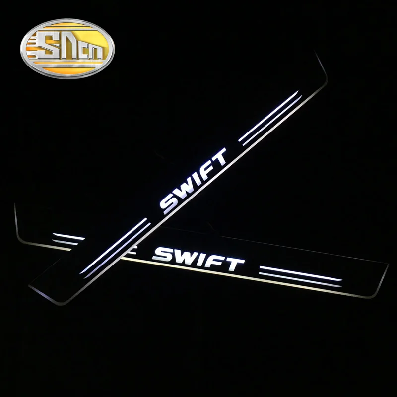 SNCN 4PCS Acrylic Moving LED Welcome Pedal Car Scuff Plate Pedal Door Sill Pathway Light For Suzuki Swift 2015 2016 2017 2018
SNCN 4PCS Acrylic Moving LED Welcome Pedal Car Scuff Plate Pedal Door Sill Pathway Light For Suzuki Swift 2015 2016 2017 2018
