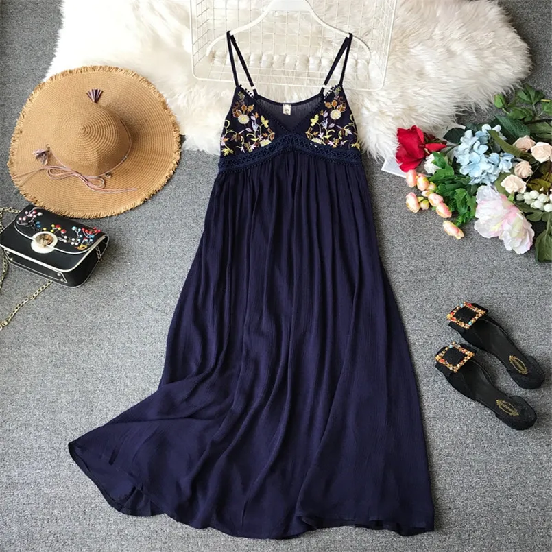 Bohemian Spaghetti Strap V Neck Lace Crochet Sexy Summer Embroidery Flower Midi Long Dress Holiday Party Women Beach Vestidos
Bohemian Spaghetti Strap V Neck Lace Crochet Sexy Summer Embroidery Flower Midi Long Dress Holiday Party Women Beach Vestidos