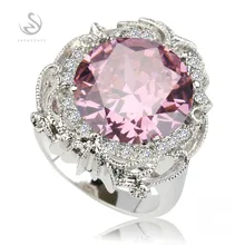 First class products Hot Pink Cubic Zirconia Silver Plated RING R522 sz#6 7 8 9 Recommend Promotion Favourite Best Sellers