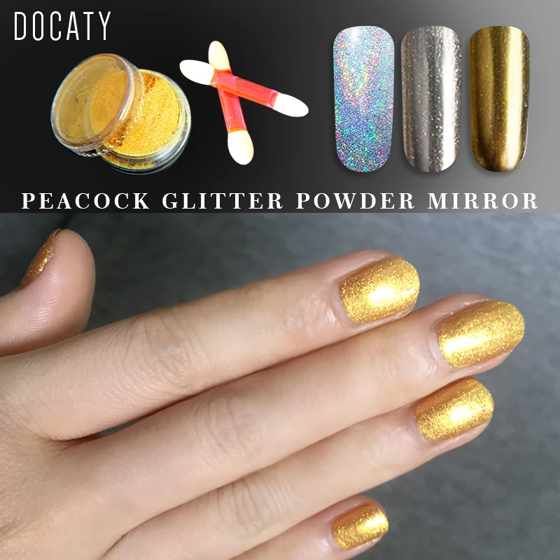 Docaty Professional Nail Art Holographic Glitter Flakes Powder for Gel Polish Shiny Nail Decoration Pigment Powder Nail Material
Docaty Professional Nail Art Holographic Glitter Flakes Powder for Gel Polish Shiny Nail Decoration Pigment Powder Nail Material