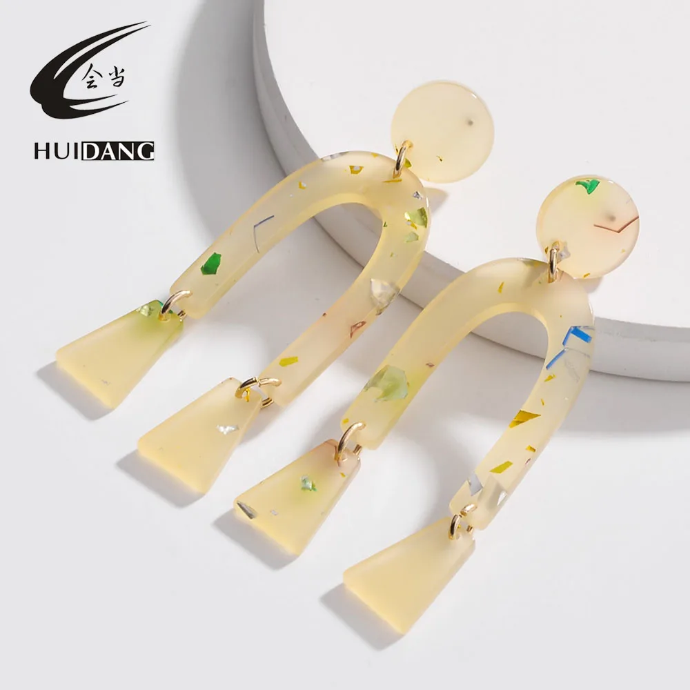 HUIDANG Fashion Fancy Fall Colors Geometric Statement Acrylic Drop Dangle Earrings for Women
HUIDANG Fashion Fancy Fall Colors Geometric Statement Acrylic Drop Dangle Earrings for Women