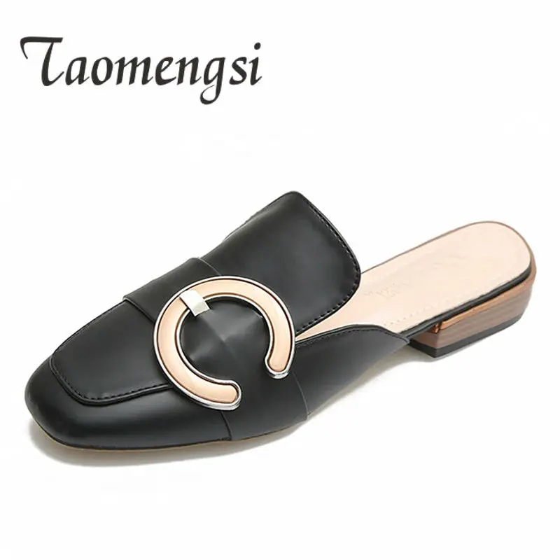 Square Toe Microfiber Loafer Mules 2019 Women Metal Buckled Front Mules Big Size 41 42 43 Summer Shoes For Ladies Casual Pumps
Square Toe Microfiber Loafer Mules 2019 Women Metal Buckled Front Mules Big Size 41 42 43 Summer Shoes For Ladies Casual Pumps