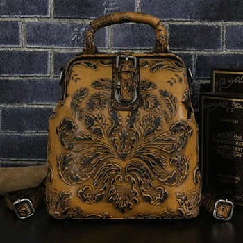 Women Embossed Rucksack Crossbody Messenger Tote Bag Knapsack Top Quality Genuine Leather Girls Daypack Travel Female Backpack
Women Embossed Rucksack Crossbody Messenger Tote Bag Knapsack Top Quality Genuine Leather Girls Daypack Travel Female Backpack
