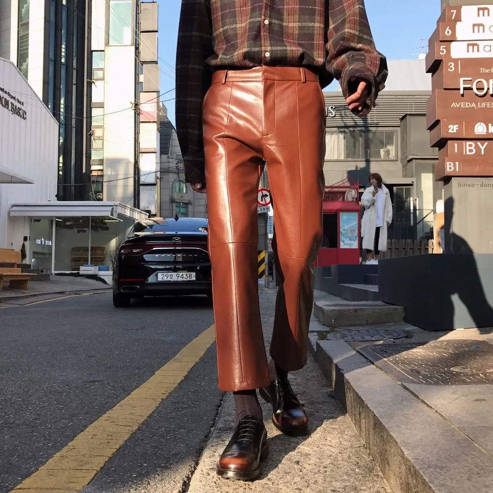 27-32!!Men's new products wear line stitched together in the four seasons with a soft leather nine-point trousers
27-32!!Men's new products wear line stitched together in the four seasons with a soft leather nine-point trousers