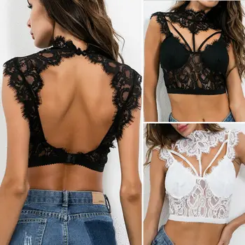 Sexy Women Lace Turtleneck Backless Sleeveless Hollow Out Vest Top Shirt Blouse Tank Crop Tops Plus Size
Sexy Women Lace Turtleneck Backless Sleeveless Hollow Out Vest Top Shirt Blouse Tank Crop Tops Plus Size