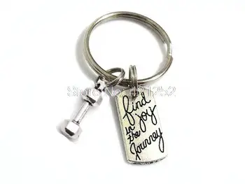 12pcs Weight Loss Keychain Dumbbell Key Ring, Barbell Keychains, Find Joy in the Journey Keyring
12pcs Weight Loss Keychain Dumbbell Key Ring, Barbell Keychains, Find Joy in the Journey Keyring