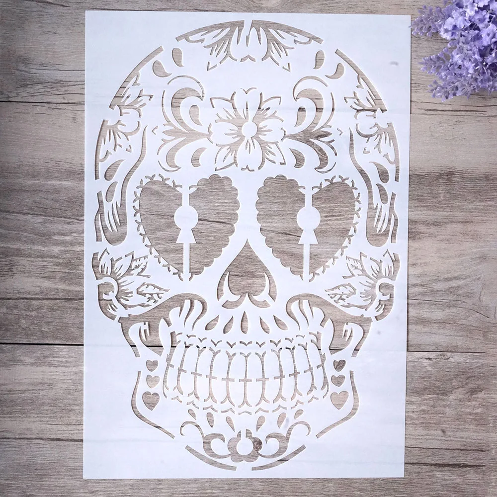 A4 Size DIY Craft Layering Skull Stencil For Wall Painting Scrapbooking Stamping Stamp Album Decorative Embossing Paper Card
A4 Size DIY Craft Layering Skull Stencil For Wall Painting Scrapbooking Stamping Stamp Album Decorative Embossing Paper Card