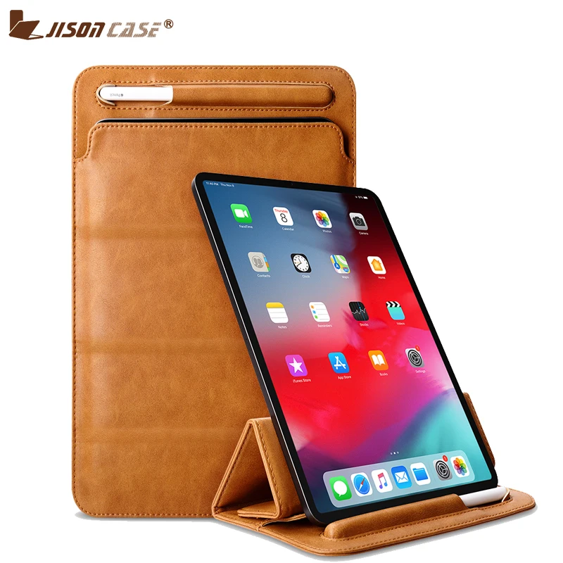 Jisoncase Sleeve Bag for iPad Pro 11 inch Microfiber Protective Case Magnetic Stand Foldable Cover for New Ver. Apple Pen 2018
Jisoncase Sleeve Bag for iPad Pro 11 inch Microfiber Protective Case Magnetic Stand Foldable Cover for New Ver. Apple Pen 2018