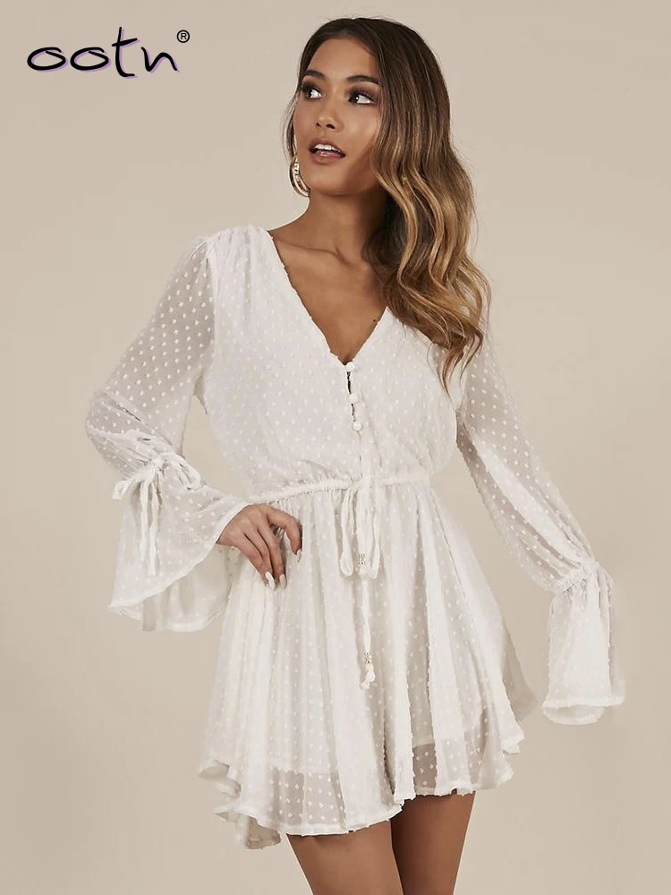 OOTN Chiffon Polka Dot Flare Sleeve White Rompers Summer Beach Women V Neck Bodysuits Female Casual 2019 Tunic Playsuits Pink
OOTN Chiffon Polka Dot Flare Sleeve White Rompers Summer Beach Women V Neck Bodysuits Female Casual 2019 Tunic Playsuits Pink