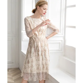 High Quality Lace Dress 2019 Spring Summer Fashion Party Lace Vestidos Women O-Neck Allover Embroidery Elegant Dress Boutique
High Quality Lace Dress 2019 Spring Summer Fashion Party Lace Vestidos Women O-Neck Allover Embroidery Elegant Dress Boutique