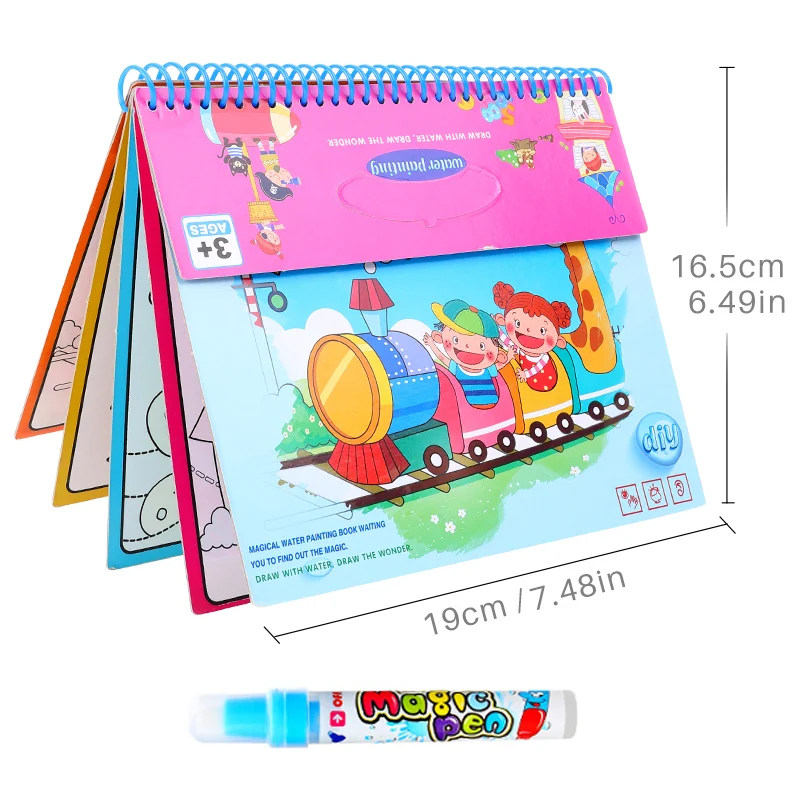 Magic drawing book water coloring board with doodle pen for Children Education Drawing Toy (Dinosaur World/animal world /Zoo )
Magic drawing book water coloring board with doodle pen for Children Education Drawing Toy (Dinosaur World/animal world /Zoo )