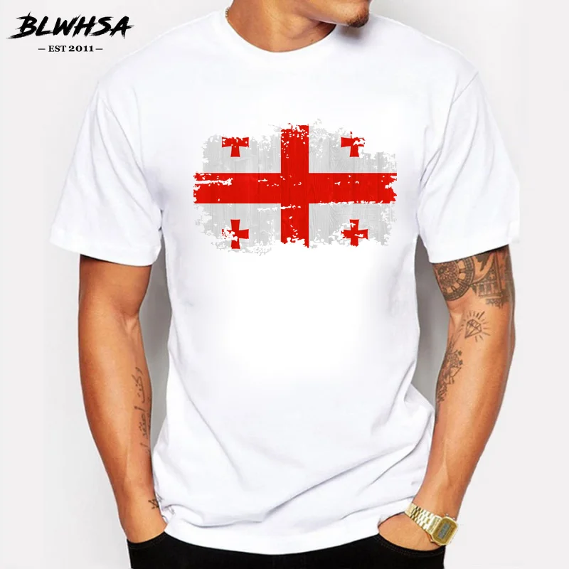 BLWHSA Fashion Casual Streetwear Georgia Fans Cheer Tshirts For Men Georgia National Flag Design T Shirts Short Cotton T-shirts
BLWHSA Fashion Casual Streetwear Georgia Fans Cheer Tshirts For Men Georgia National Flag Design T Shirts Short Cotton T-shirts