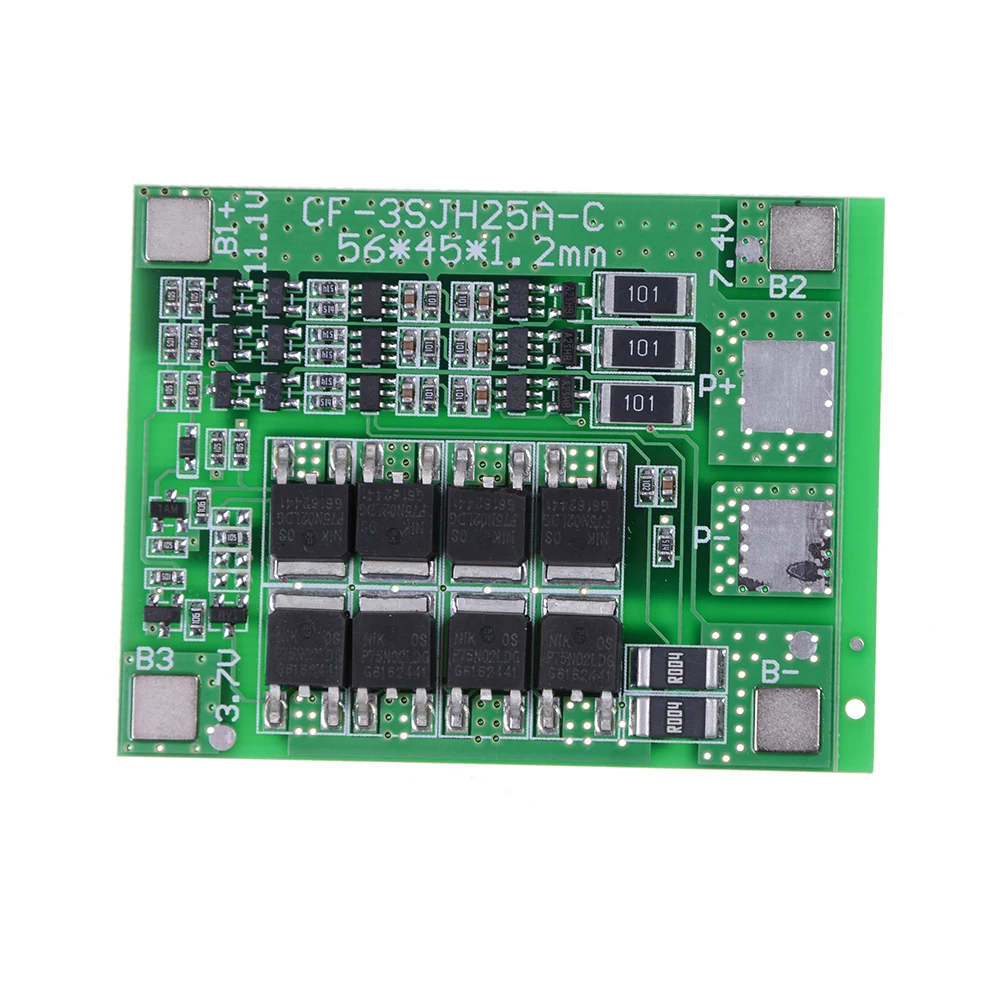 1PCS Lithium Battery PCB Protection Board 3S 11.1V 12.6V 25A 18650 Li-ion Hot Sale
1PCS Lithium Battery PCB Protection Board 3S 11.1V 12.6V 25A 18650 Li-ion Hot Sale