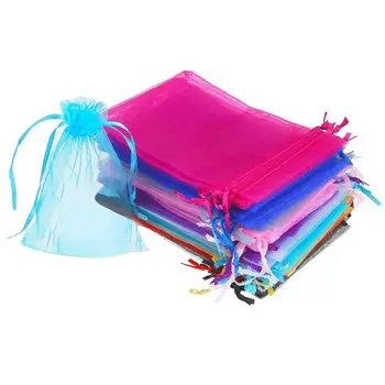 50 Pieces 4 by 6 Inch Organza Gift Bags Drawstring Jewelry Pouches Wedding Party Favor Bags (Multicolor)
50 Pieces 4 by 6 Inch Organza Gift Bags Drawstring Jewelry Pouches Wedding Party Favor Bags (Multicolor)