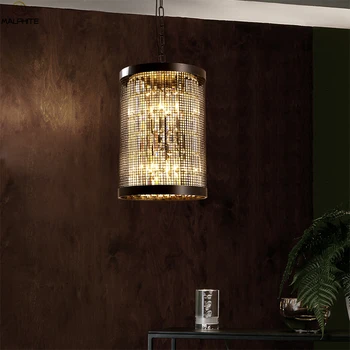 Modern Iron Lantern lustre Pendant Lights Living room Hanging Crystal Fixtures Bedroom Deco Pendant lamp Home Lighting Luminaire
Modern Iron Lantern lustre Pendant Lights Living room Hanging Crystal Fixtures Bedroom Deco Pendant lamp Home Lighting Luminaire