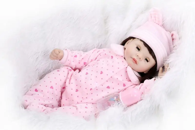 22" silicone reborn dolls for girls toys movable eyes pink outfit best sleeping dolls for kids bonecas baby real alive
22" silicone reborn dolls for girls toys movable eyes pink outfit best sleeping dolls for kids bonecas baby real alive