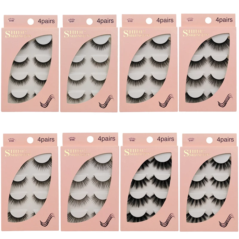 4 Pairs Mink Eyelashes 3D Mink Lashes False Eyelashes Natural 3d False Lashes cilios mink for makeups faux eye lashes faux cils
4 Pairs Mink Eyelashes 3D Mink Lashes False Eyelashes Natural 3d False Lashes cilios mink for makeups faux eye lashes faux cils