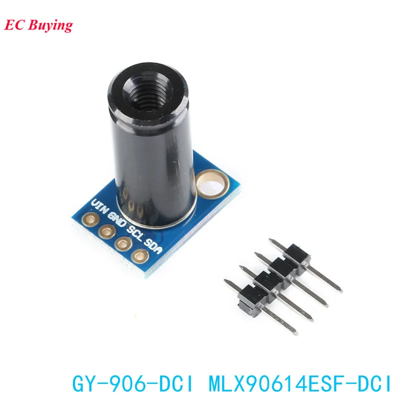 MLX90614ESF-DCI Sensor Module MLX90614 Infrared Temperature Sensors GY-906-DCI IIC Connector Long Distance Electronic DIY PCB
MLX90614ESF-DCI Sensor Module MLX90614 Infrared Temperature Sensors GY-906-DCI IIC Connector Long Distance Electronic DIY PCB