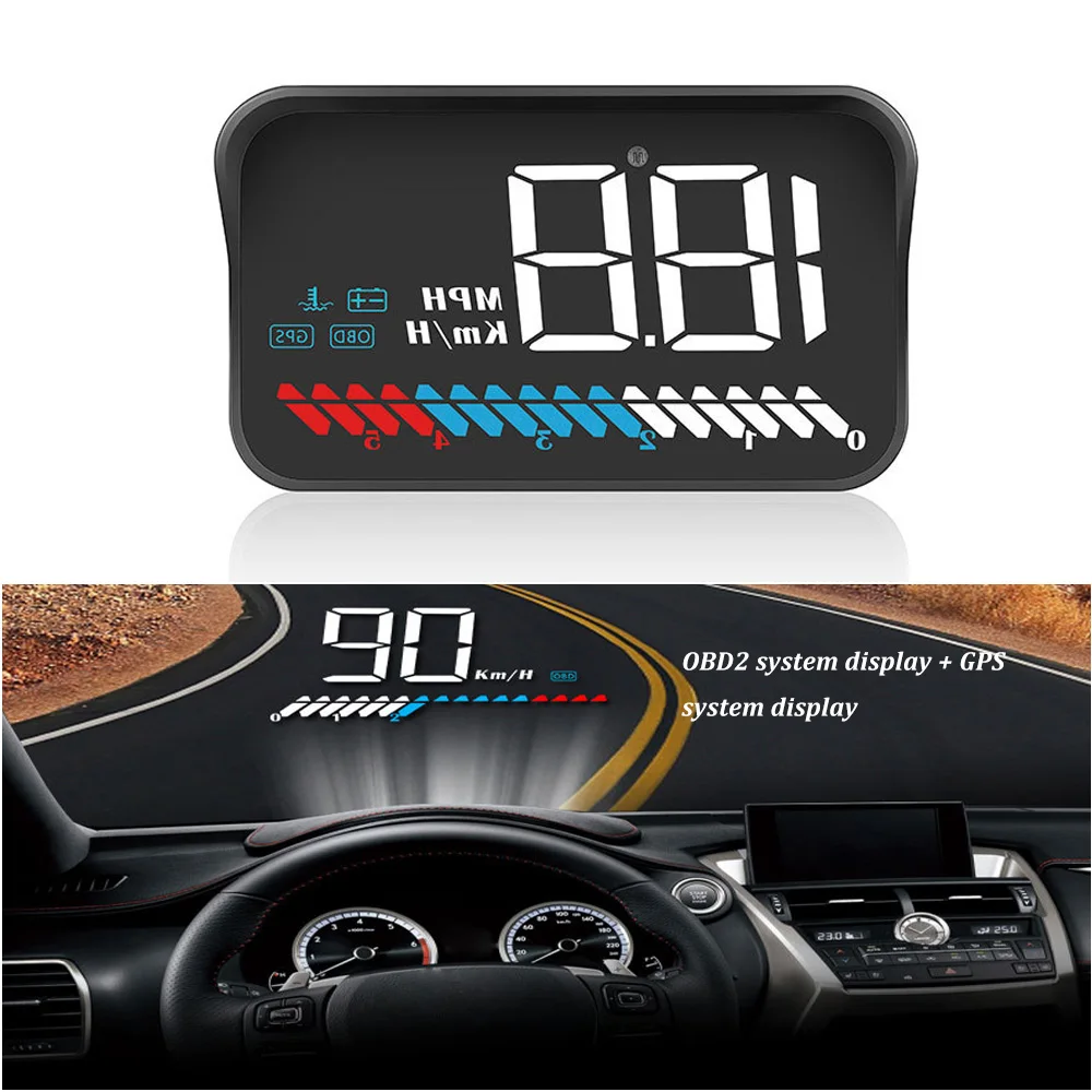 M7 3.5 inch Car HUD Head Up Display OBD2 OBD II Overspeed Warning System Windshield Projector Car Accessories
M7 3.5 inch Car HUD Head Up Display OBD2 OBD II Overspeed Warning System Windshield Projector Car Accessories