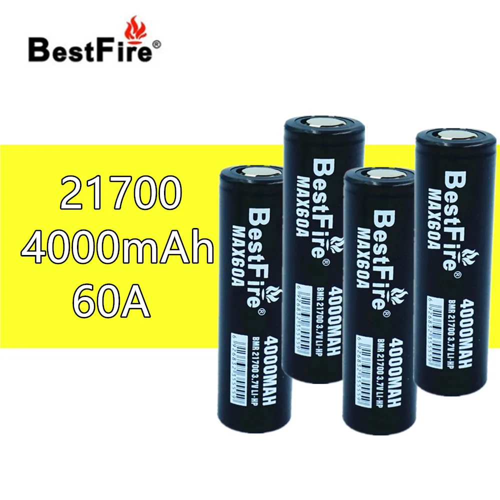 4 шт. 21700 4000 мАч 60A электронная сигарета Vape аккумуляторная батарея для Eleaf iStick Pico