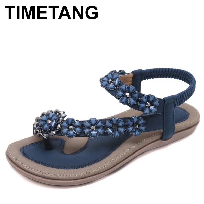 TIMETANG 2018 Summer Women Casual Flat Sandals Shoes Woman Bohemia Flip Flop Crystal Flower Female Soft Gladiator Beach Sandals
TIMETANG 2018 Summer Women Casual Flat Sandals Shoes Woman Bohemia Flip Flop Crystal Flower Female Soft Gladiator Beach Sandals
